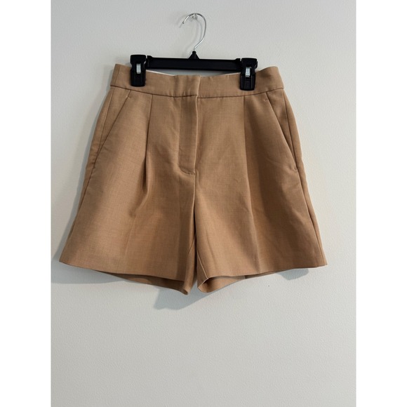 Wilfred Pants - Effortless Shorts Aritzia Wilfred Pleated High Waisted Womens 2 Camel luxury
